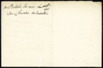 Belle-Ile : MP manuscrite "Belleisle" (1756 - L n°1), ind 16. TB