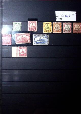 Collection de neuf sans charnière entre le n° 8 et