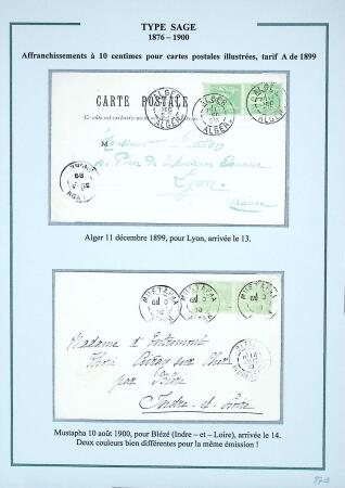 Superbe collection d'exposition des Type Sage utilisés
