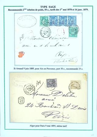Superbe collection d'exposition des Type Sage utilisés