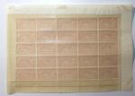 N° 119 40c Merson en panneau complet de 25 timbres,