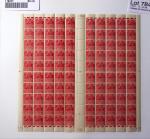 N° 270, 2 feuilles de 100 dont une sur papier jaunâtre