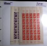 POSTE AERIENNE n° 24 à 27 la série en4 feuilles