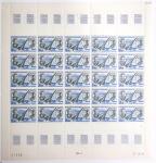 POSTE AERIENNE n° 44 en feuille complète de 25 timbres,