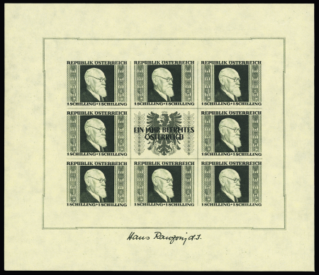 1946 Renner min.sheet, never hinged, very fine