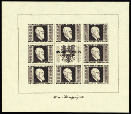 1946 Renner min.sheet, never hinged, very fine