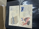 1944-1962 5 albums de cartes maximum et d'enveloppes