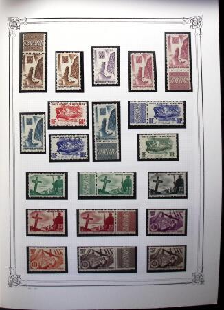 1938-2000, Collection principalement neuve en deux