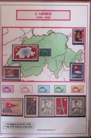 1939-1945 Collection sur les vignettes de la mobilisation dit "timbres pour soldats", superbement présentée en 4 albums avec une grande variété d'unités militaires, TTB