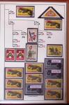 1939-1945 Collection sur les vignettes de la mobilisation dit "timbres pour soldats", superbement présentée en 4 albums avec une grande variété d'unités militaires, TTB