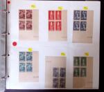 1900-59 Collections de blocs de 4 coins-datés ou