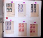 1900-59 Collections de blocs de 4 coins-datés ou