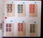 1900-59 Collections de blocs de 4 coins-datés ou
