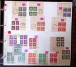 1900-59 Collections de blocs de 4 coins-datés ou