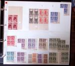 1900-59 Collections de blocs de 4 coins-datés ou