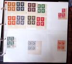 1900-59 Collections de blocs de 4 coins-datés ou