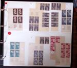 1900-59 Collections de blocs de 4 coins-datés ou