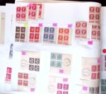 1900-59 Collections de blocs de 4 coins-datés ou