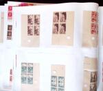 1900-59 Collections de blocs de 4 coins-datés ou