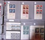 1960-2019 Collection en 3 classeurs de blocs de 4 avec