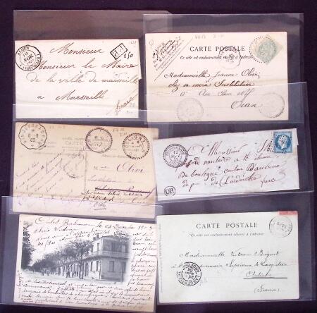 1850-1960 Très intéressant lot de lettre avec cursive