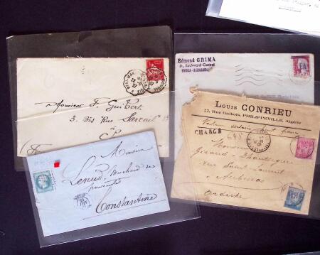 1850-1960 Très intéressant lot de lettre avec cursive