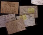 1850-1960 Très intéressant lot de lettre avec cursive
