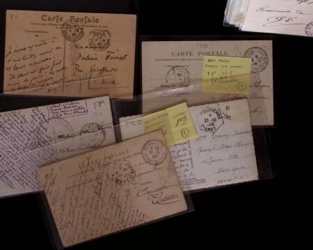 1850-1960 Très intéressant lot de lettre avec cursive