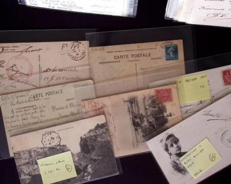 1850-1960 Très intéressant lot de lettre avec cursive