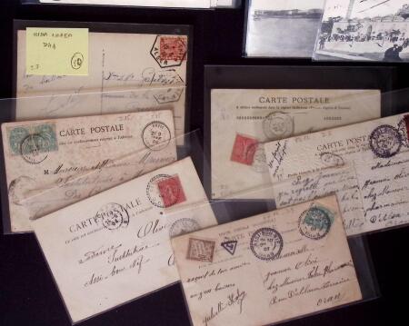 1850-1960 Très intéressant lot de lettre avec cursive