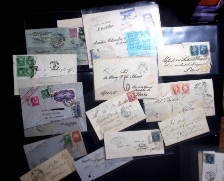 1783-1955 Très intéressant lot de lettres avec cachets