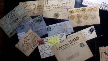 1783-1955 Très intéressant lot de lettres avec cachets