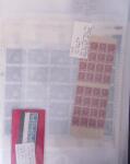 1961 Lot curieux avec 4 feuilles de 25 du n° 1321 Cézanne