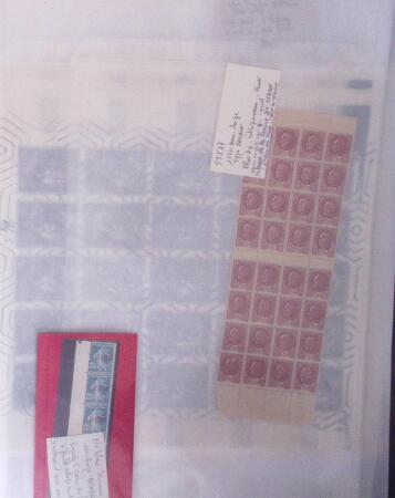 1961 Lot curieux avec 4 feuilles de 25 du n° 1321 Cézanne