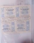 1961 Lot curieux avec 4 feuilles de 25 du n° 1321 Cézanne