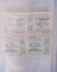 1961 Lot curieux avec 4 feuilles de 25 du n° 1321 Cézanne
