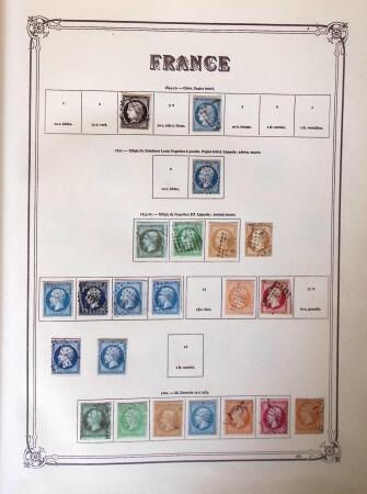 1843-2000 Used collections of France, Switzerland,