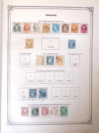 1843-2000 Used collections of France, Switzerland,