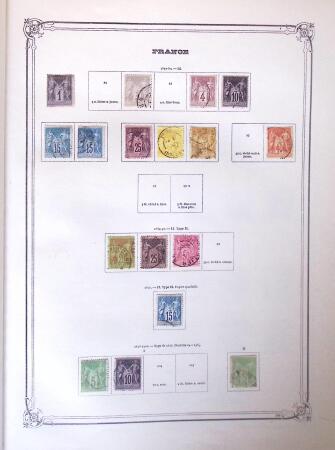 1843-2000 Used collections of France, Switzerland,