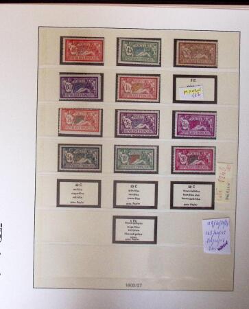 1900-75 Solide collection neuve de France avec Mouchon,