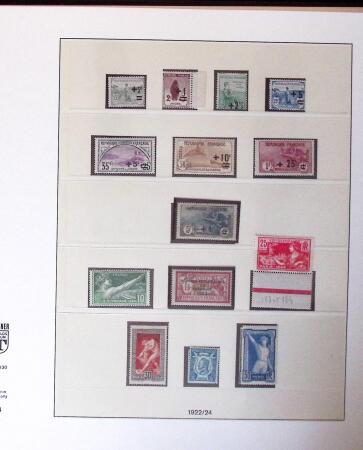 1900-75 Solide collection neuve de France avec Mouchon,