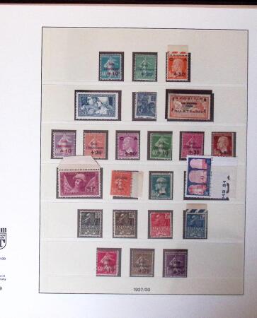1900-75 Solide collection neuve de France avec Mouchon,