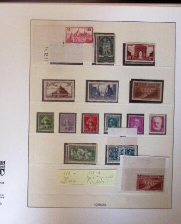 1900-75 Solide collection neuve de France avec Mouchon,