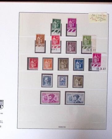 1900-75 Solide collection neuve de France avec Mouchon,