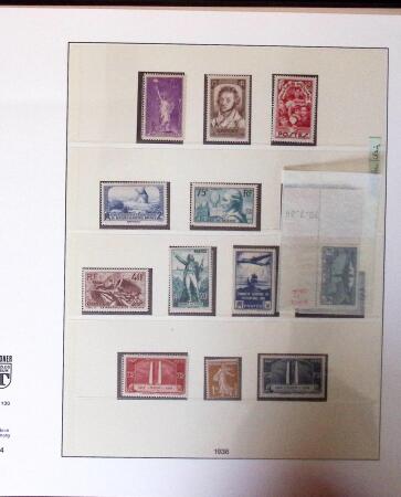 1900-75 Solide collection neuve de France avec Mouchon,