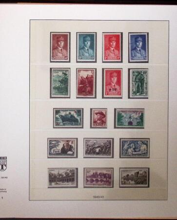 1900-75 Solide collection neuve de France avec Mouchon,