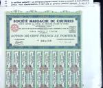 Collection d'exposition sur la Scripophilie (actions