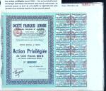 Collection d'exposition sur la Scripophilie (actions