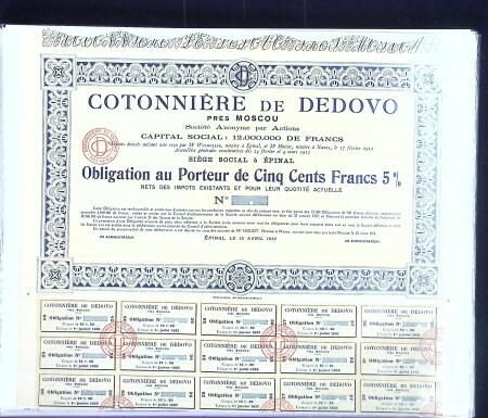 Collection d'exposition sur la Scripophilie (actions