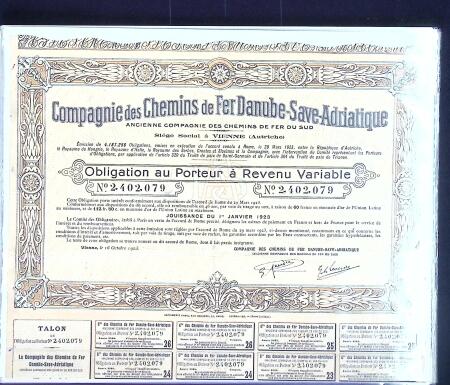 Collection d'exposition sur la Scripophilie (actions